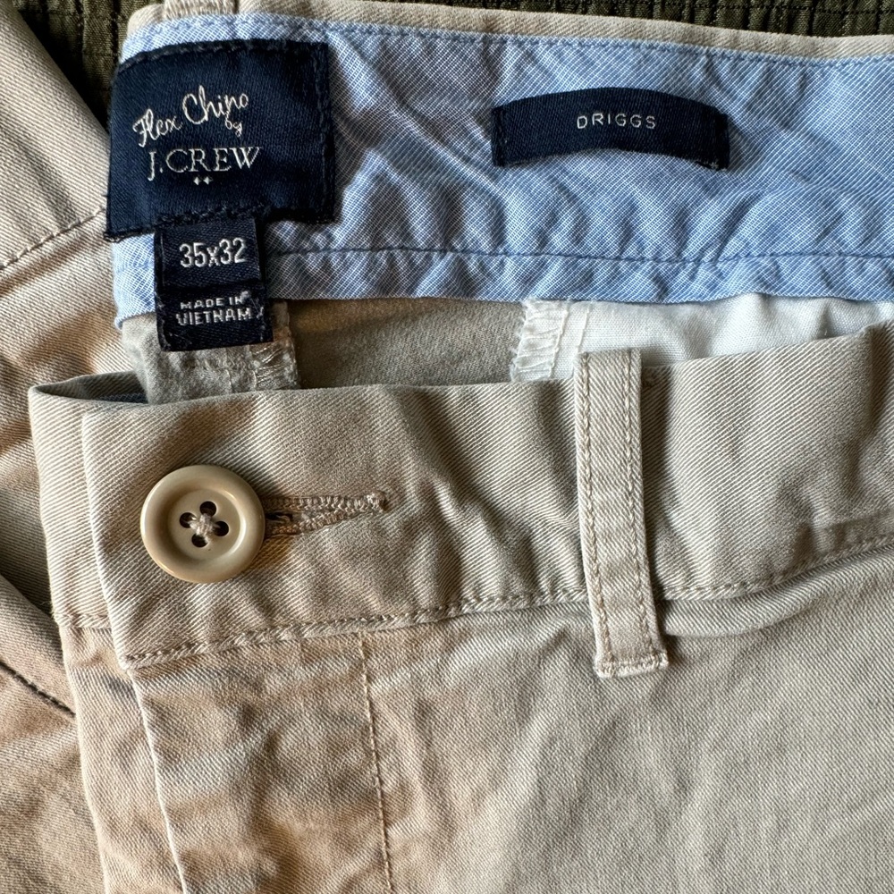 J Crew Driggs khaki pants
